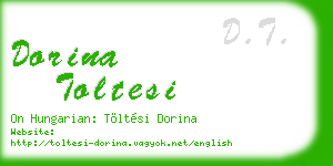 dorina toltesi business card