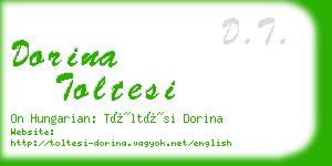 dorina toltesi business card